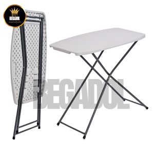 Mesa Plegable Plástico Jardín Chica Servicio Mesita Exterior