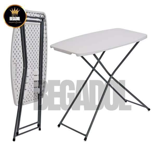 Mesa Plegable Plástico Jardín Chica Servicio Mesita Exterior