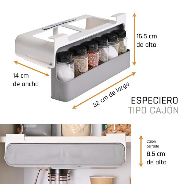 Especieros Moderno Organizador Frascos Base Colgante Cocina - Imagen 8