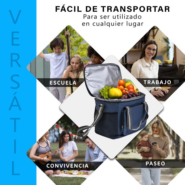 Lonchera Termica De Gran Capacidad Con Correas 15l Hielera - Imagen 5