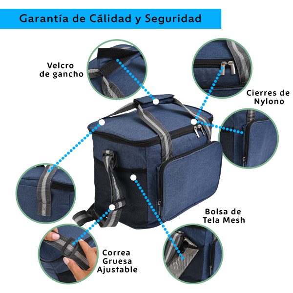 Lonchera Termica De Gran Capacidad Con Correas 15l Hielera - Imagen 4