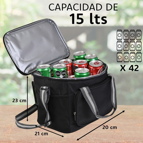 Lonchera Termica De Gran Capacidad Con Correas 15l Hielera - Imagen 3
