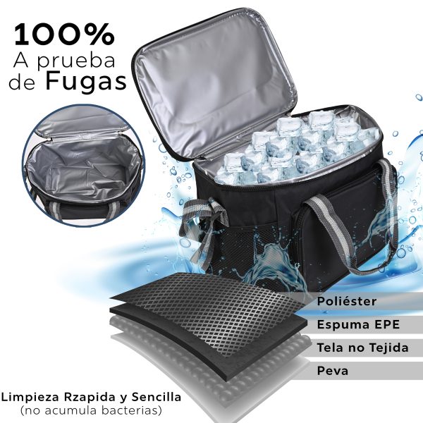 Lonchera Termica De Gran Capacidad Con Correas 15l Hielera - Imagen 5