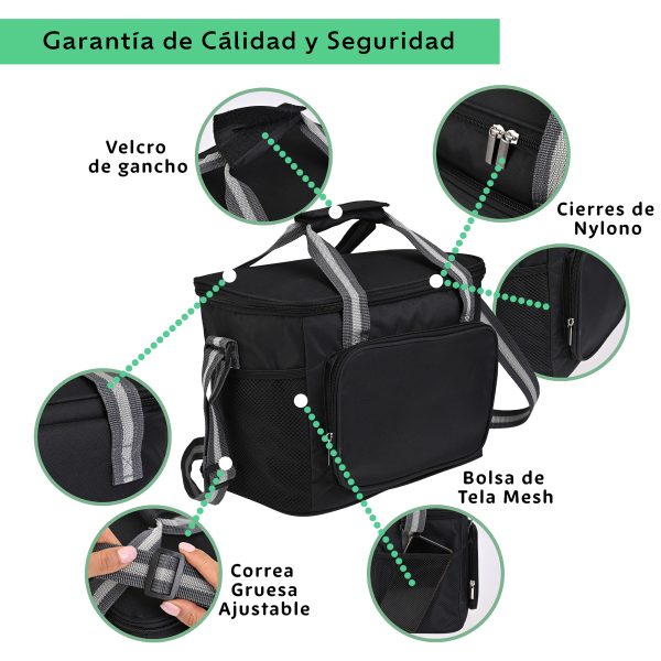 Lonchera Termica De Gran Capacidad Con Correas 15l Hielera - Imagen 7