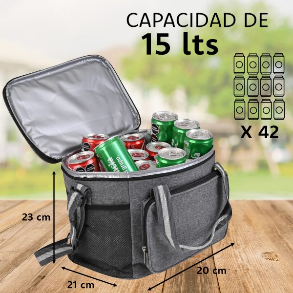 Lonchera Termica De Gran Capacidad Con Correas 15l Hielera - Imagen 3