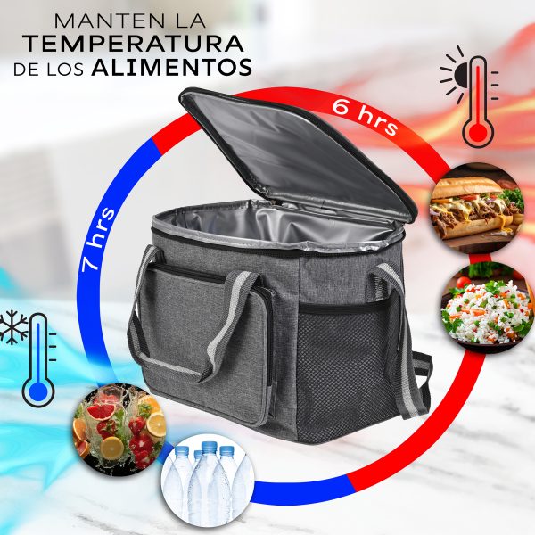 Lonchera Termica De Gran Capacidad Con Correas 15l Hielera - Imagen 4