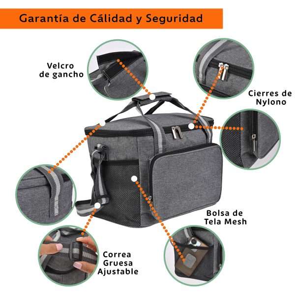 Lonchera Termica De Gran Capacidad Con Correas 15l Hielera - Imagen 7