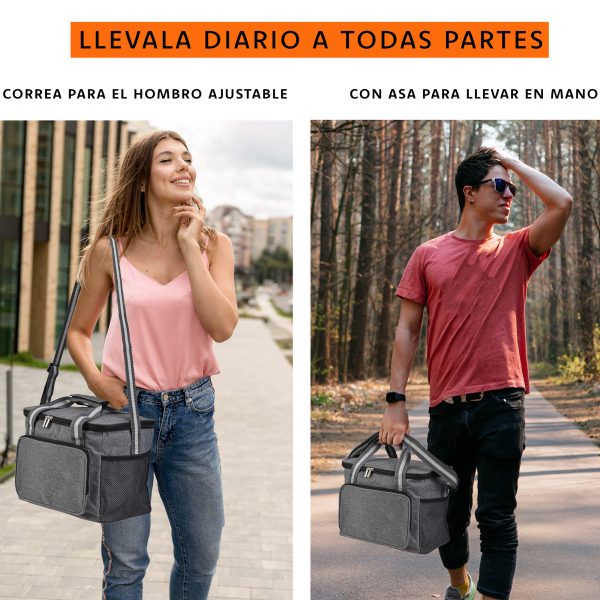 Lonchera Termica De Gran Capacidad Con Correas 15l Hielera - Imagen 8