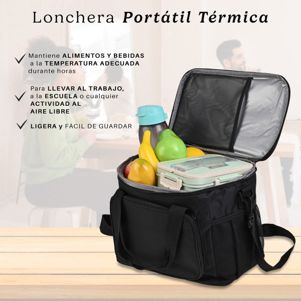 Lonchera Térmica De Gran Capacidad Con Correas 15l Mochila - Imagen 2