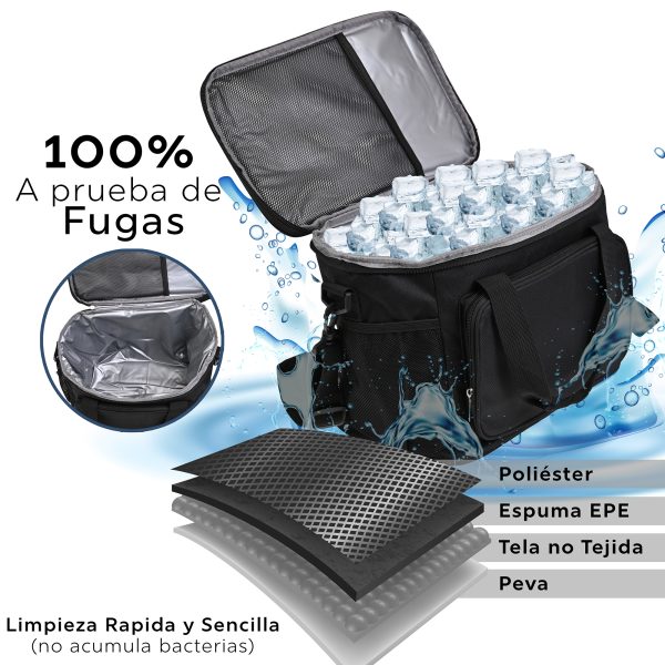 Lonchera Térmica De Gran Capacidad Con Correas 15l Mochila - Imagen 5