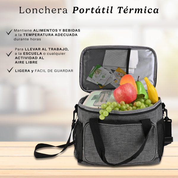 Lonchera Termica De Gran Capacidad Con Correas 15l Mochila - Imagen 2
