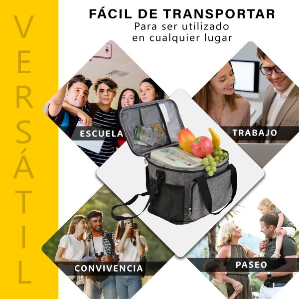 Lonchera Termica De Gran Capacidad Con Correas 15l Mochila - Imagen 6