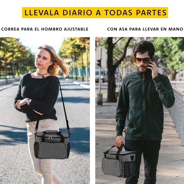 Lonchera Termica De Gran Capacidad Con Correas 15l Mochila - Imagen 8
