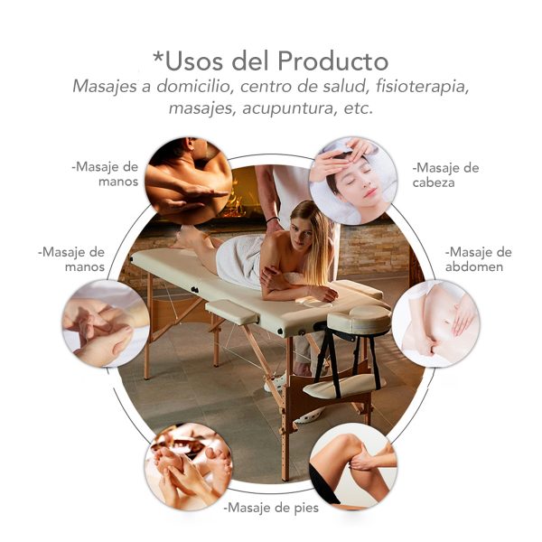 Camilla Para Masaje Portatil Profesional Cama Spa Tatuajes - Imagen 7
