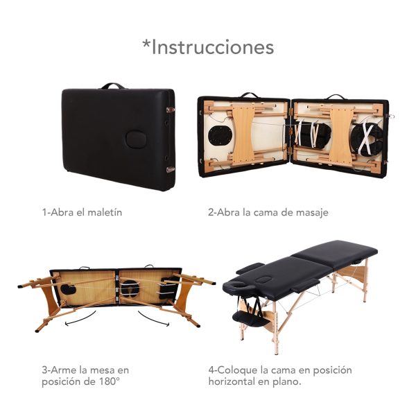 Camilla Para Masaje Portatil Profesional Cama Spa Tatuajes - Imagen 9