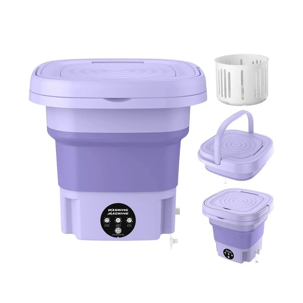 Mini Lavadora Portatil Plegable Pequeña Para Ropa Chica